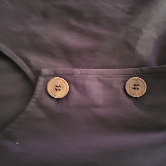 Voleuz Soft Large wood Button Cardigan Top Women's Size s overfit cotton - Picture 6 of 9